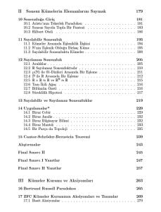 Sezgisel Kümeler Kuramı