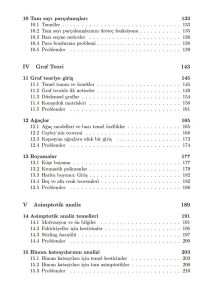 Ayrık Matematikte Seçme Konular 1