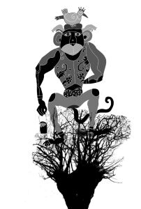 Ay Işığında Ceviz Yiyen Ayı