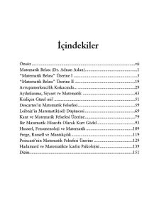 Matematik Belası Üzerine