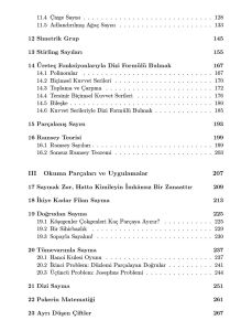 Sayma - Kombinasyon Hesapları