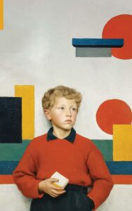 Nesin Defter Çizgili - Maleviç Tarzında