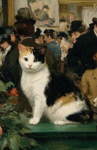 Nesin Defter Çizgili - Manet Tarzında