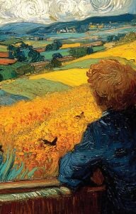 Nesin Defter Çizgili - Van Gogh Tarzında