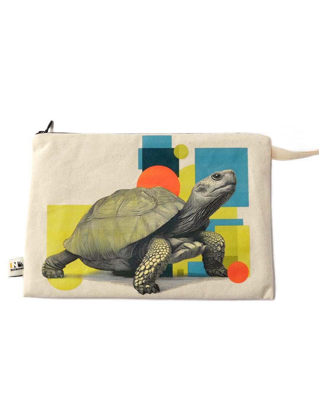 Nesin Astarlı Gabardin El Çantası - Kaplumbağa