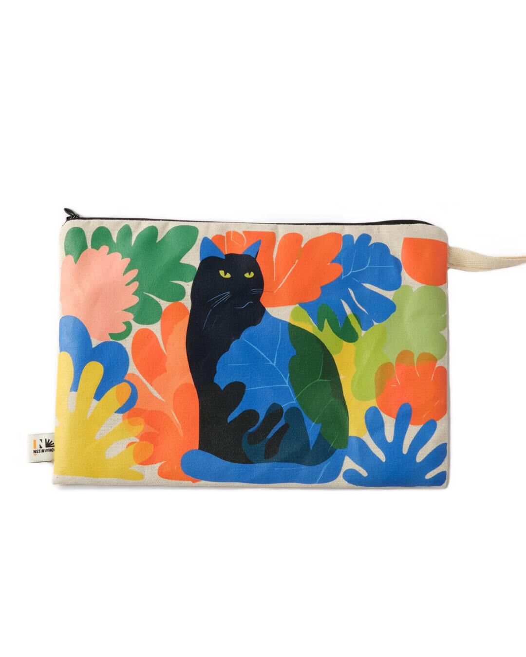 Nesin Astarlı Gabardin El Çantası - Kedi